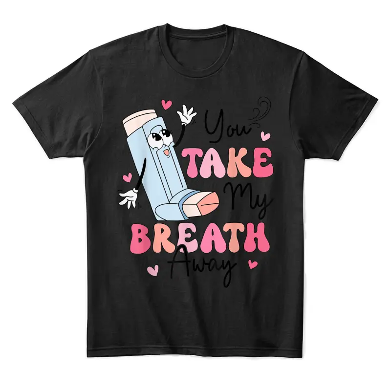 Funny Respiratory Valentines Day Rt Lung Squad Valentine Day Unisex Staple T-Shirt
