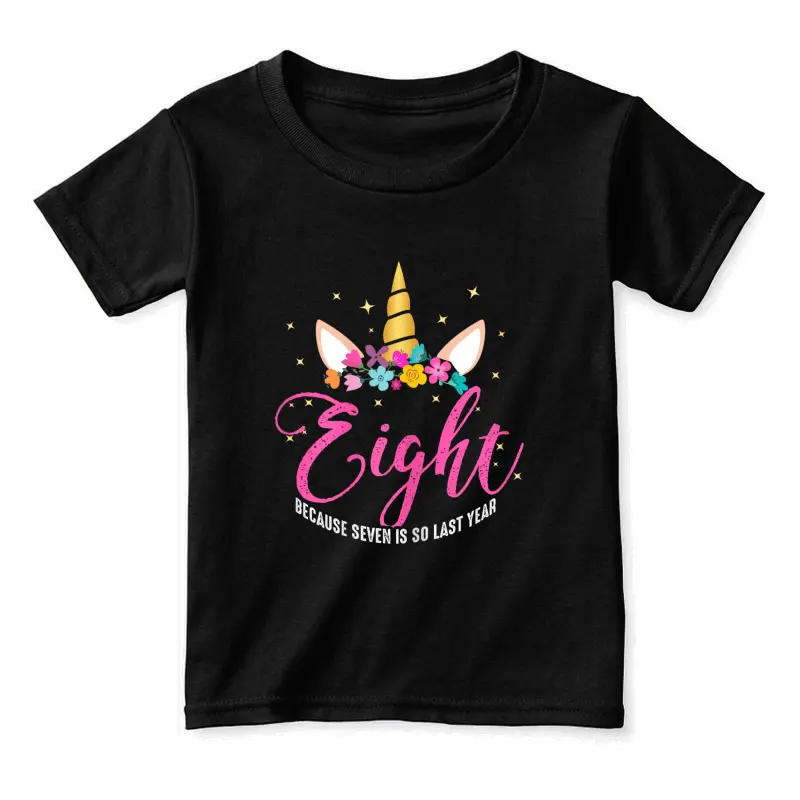 8 Years Old Birthday Girl Gifts Unicorn 8Th Birthday Toddler Staple T-Shirt