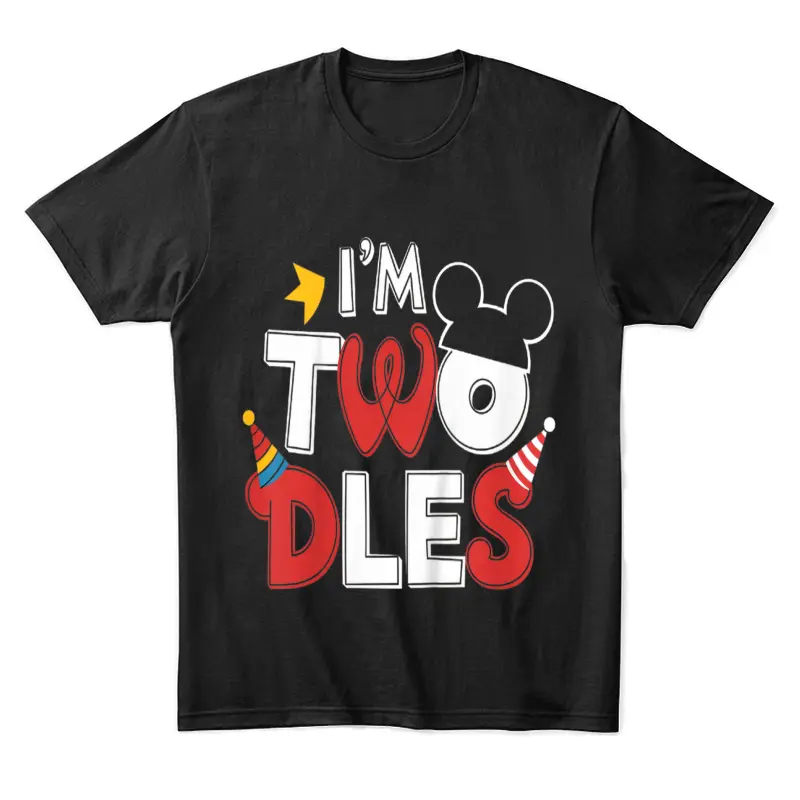 I’m Twodles Fun 2Nd Birthday Party Design Unisex Staple T-Shirt