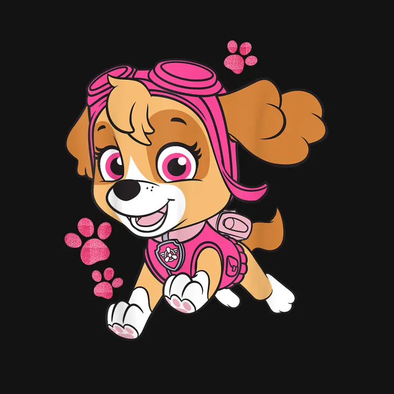Paw Patrol Skye Jumping Unisex Long Sleeve T-Shirt