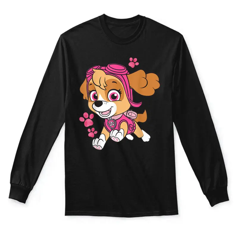 Paw Patrol Skye Jumping Unisex Long Sleeve T-Shirt
