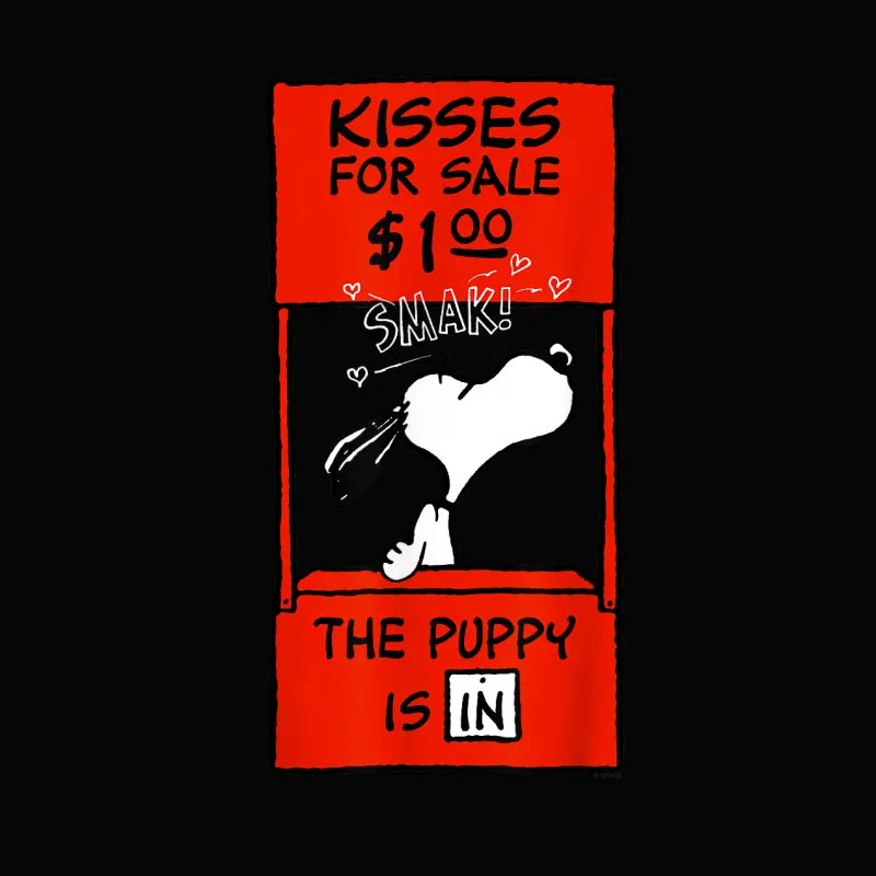 Peanuts Snoopy Kisses Valentines Toddler Staple T-Shirt