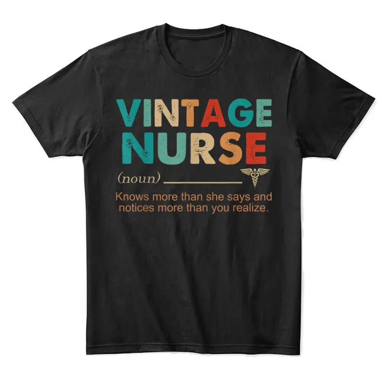 Vintage Nurse Unisex Staple T-Shirt