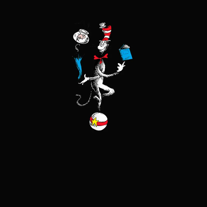 Dr. Seuss The Cat In The Hat Balancing Act T-Shirt Toddler Staple T-Shirt