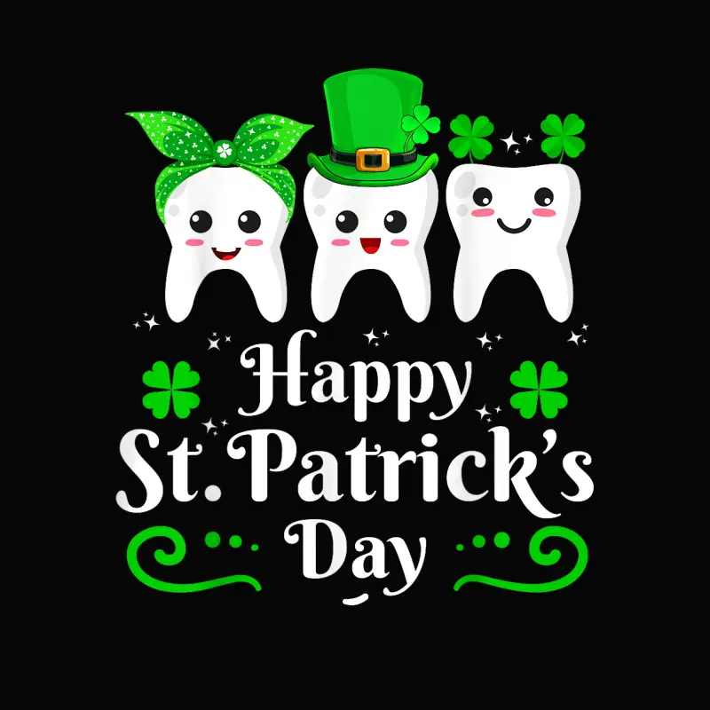 Dentist Happy St Patricks Day Dental Assistant Tooth Dentist Toddler Staple T-Shirt
