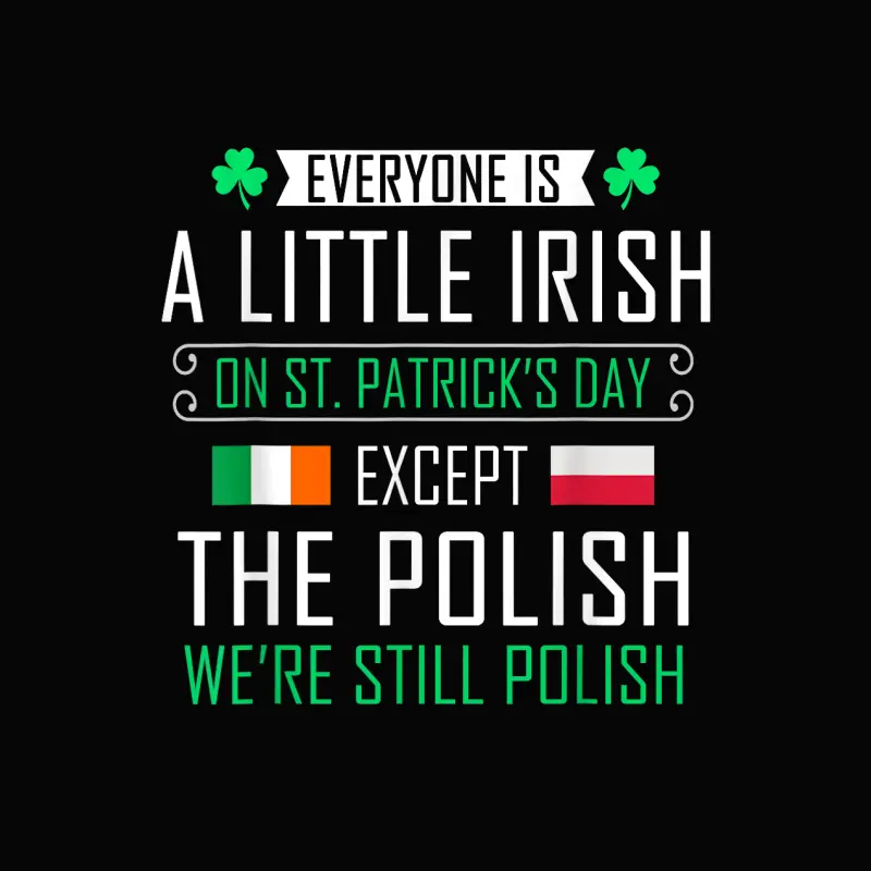 Polish Irish On St Patrick's Day Shirt Toddler Staple T-Shirt