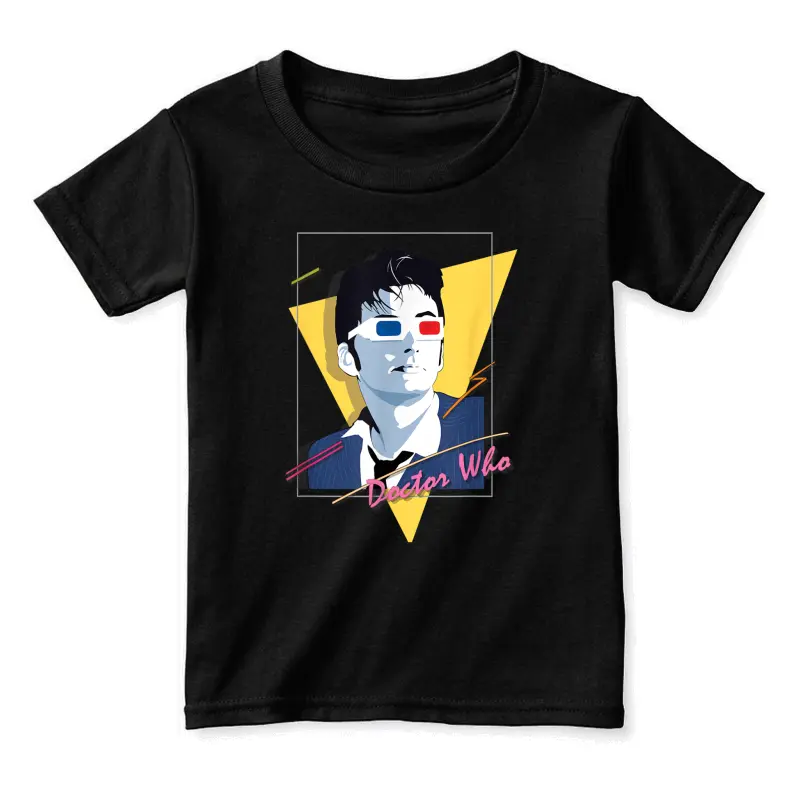 Doctor Who 80S Tenant Retro Time Traveler Sci-Fi Fan Toddler Staple T-Shirt