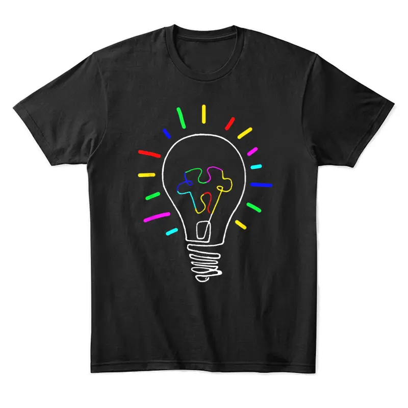 Unique Autism Awareness Illustration For Autism Support Unisex Staple T-Shirt