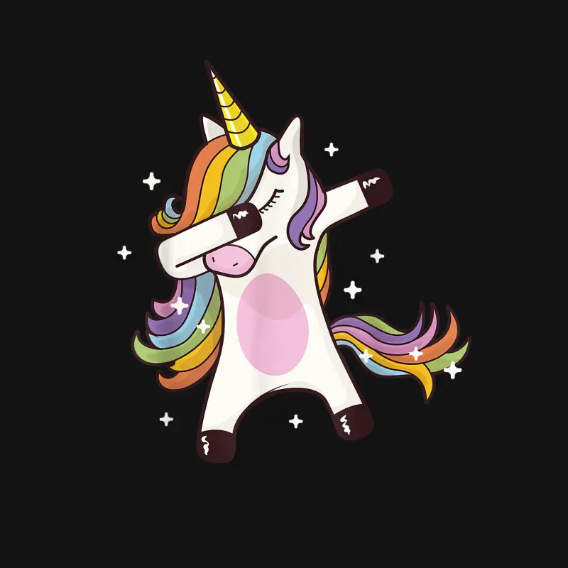 Dabbing Unicorn Youth Staple T-Shirt