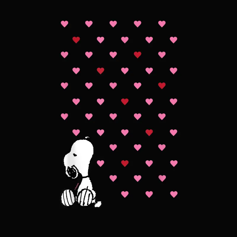 Peanuts Valentine Snoopy Hearts Toddler Staple T-Shirt