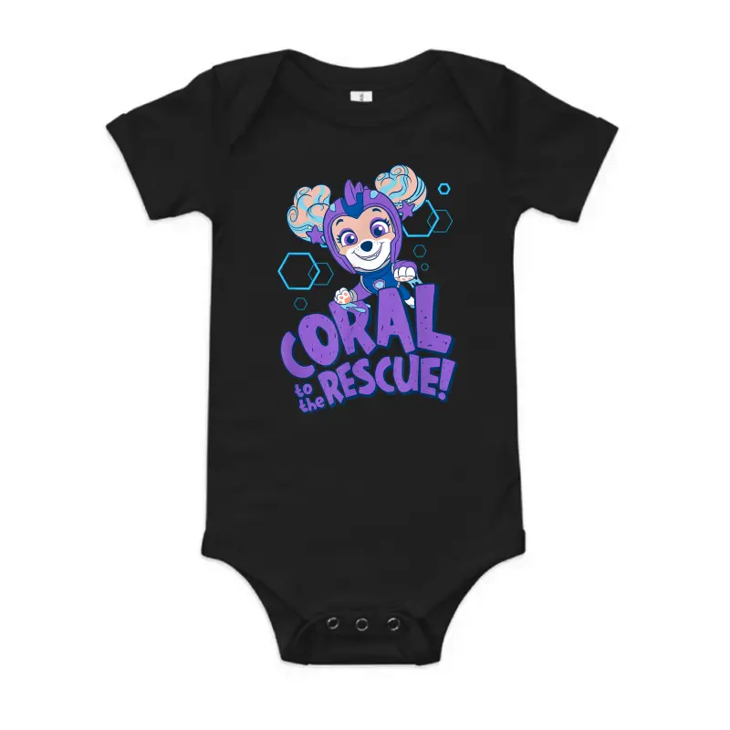 Paw Patrol Aqua Pups Coral To The Rescue Baby Onesie
