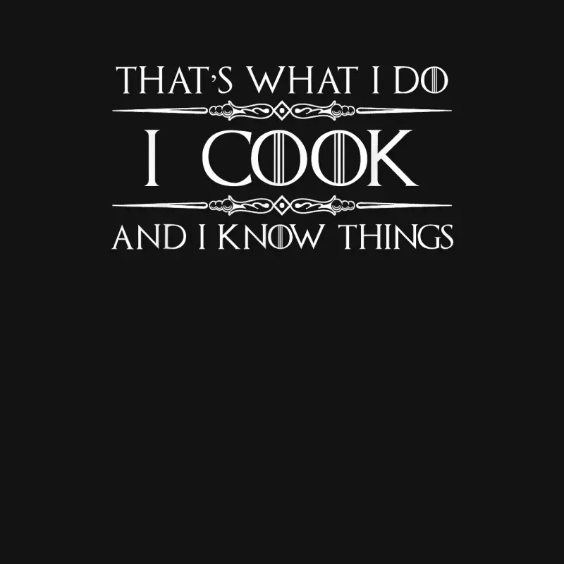 Chef And Cook Gifts - I Cook And I Know Things Funny Cooking Unisex Long Sleeve T-Shirt