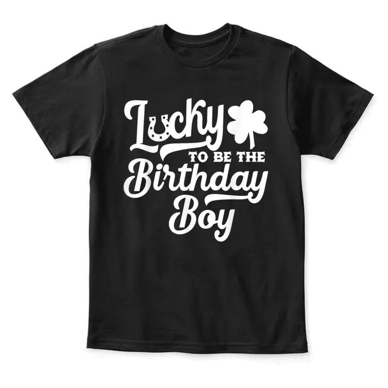 St Patricks Day Birthday Shirt - Lucky Birthday Boy Shirt Youth Staple T-Shirt