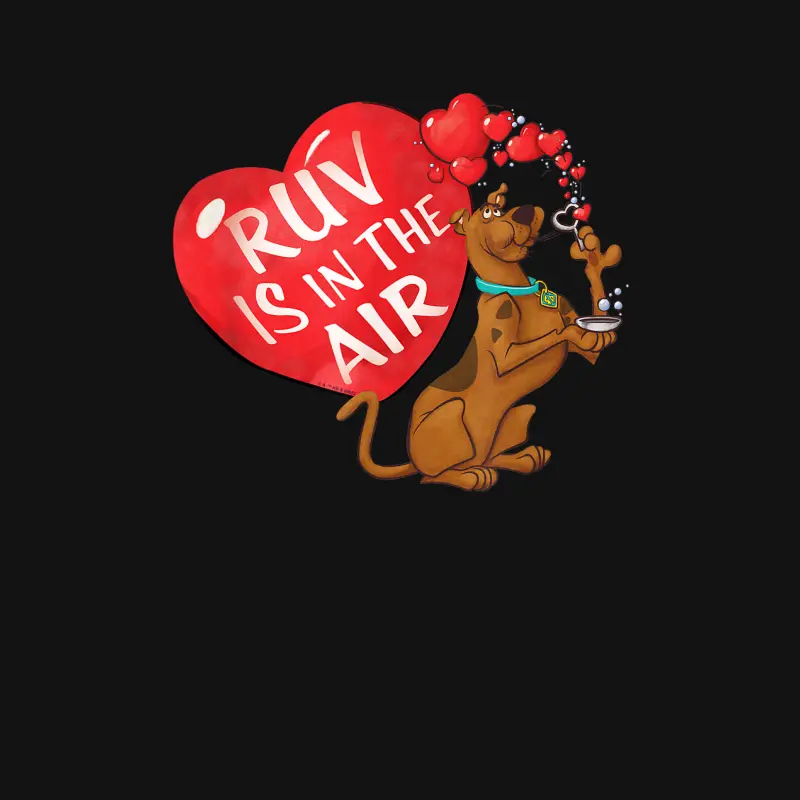 Scooby-Doo Valentine's Day Ruv Is In The Air Youth Staple T-Shirt