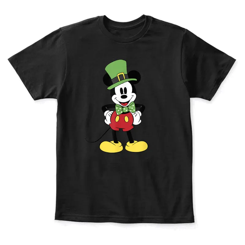 Disney Mickey And Friends St. Patrick's Day Mickey Youth Staple T-Shirt