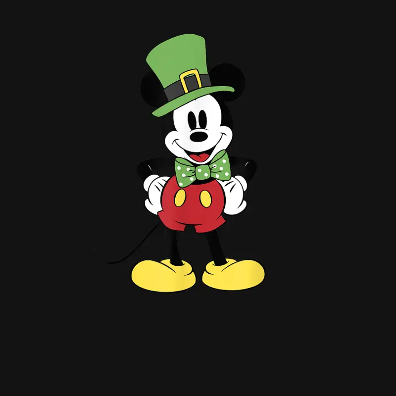 Disney Mickey And Friends St. Patrick's Day Mickey Youth Staple T-Shirt