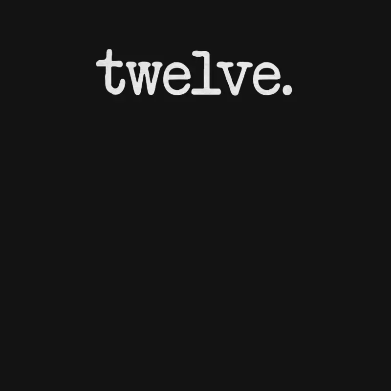 12 Years Old "Twelve." - 12Th Birthday Gift Unisex Long Sleeve T-Shirt