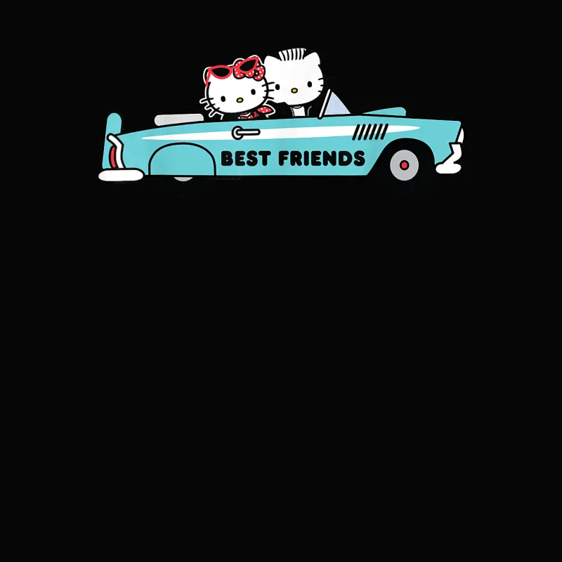 Hello Kitty Dear Daniel Best Friends Classic Car 1950'S Toddler Staple T-Shirt