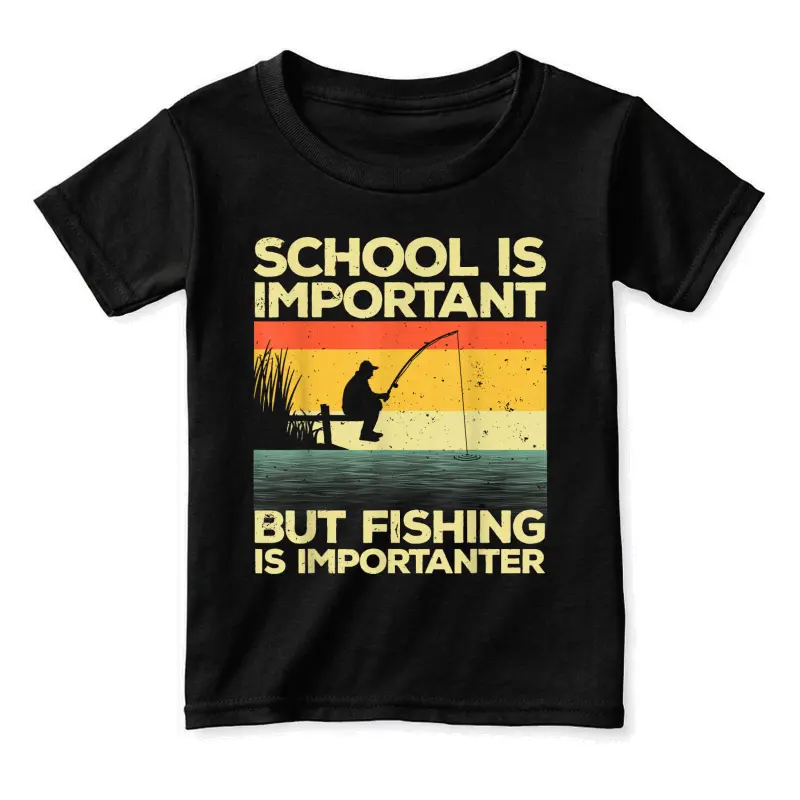 Cool Fishing For Men Women Bass Fishing Fisherman Fish Trout Toddler Staple T-Shirt