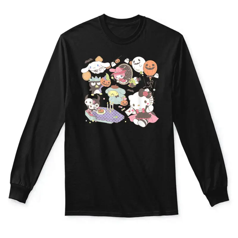 Sanrio Characters Costume Party Halloween Unisex Long Sleeve T-Shirt