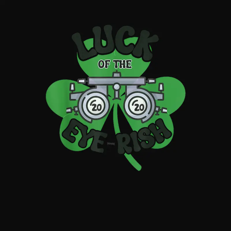 Groovy St Patrick Day Irish Green Lucky Optometrist Shamrock Unisex Staple T-Shirt