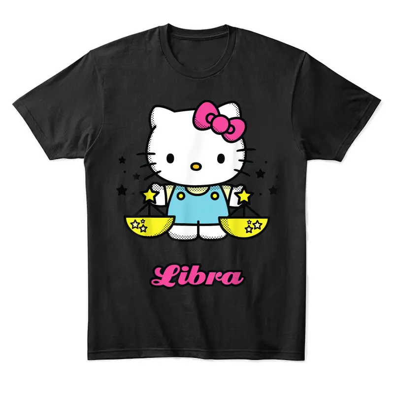 Hello Kitty Zodiac Libra Tee Shirt Unisex Staple T-Shirt