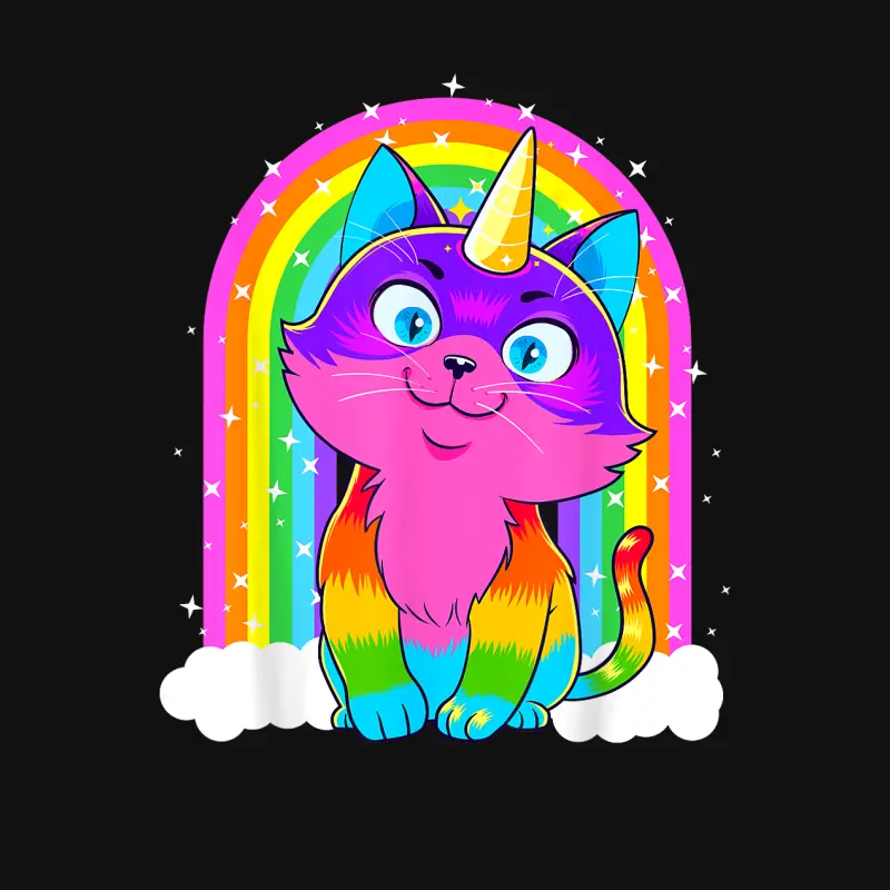 Caticorn Unicorn Cat Rainbow Kittycorn Kitty Gift Girl Women Baby Onesie