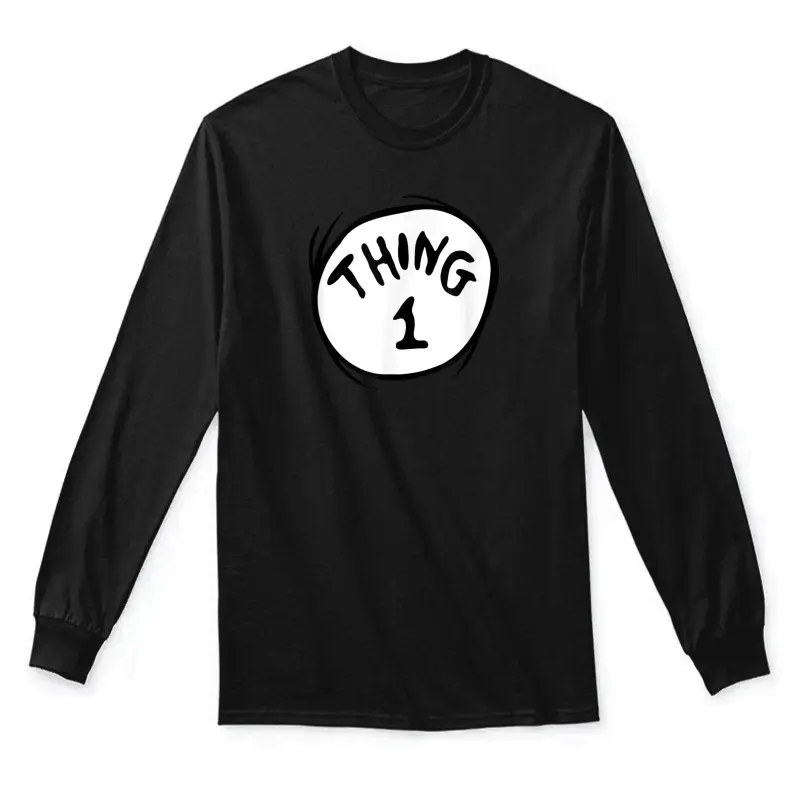 Dr. Seuss Thing 1 Emblem Unisex Long Sleeve T-Shirt