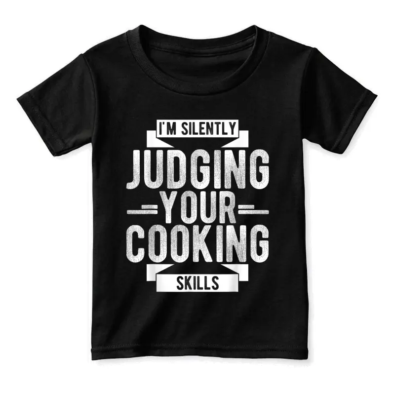 I'm Silently Judging Your Cooking Skills Judging Toddler Staple T-Shirt