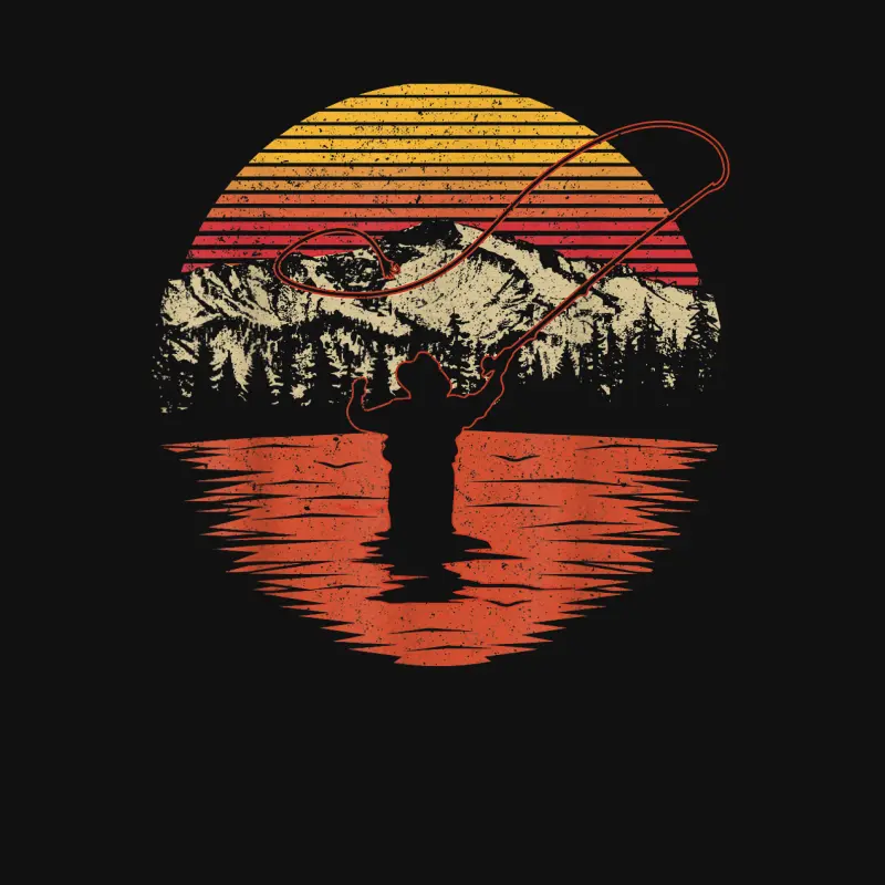 Retro Vintage Fly Fishing Shirt - Fly Fisherman Baby Onesie