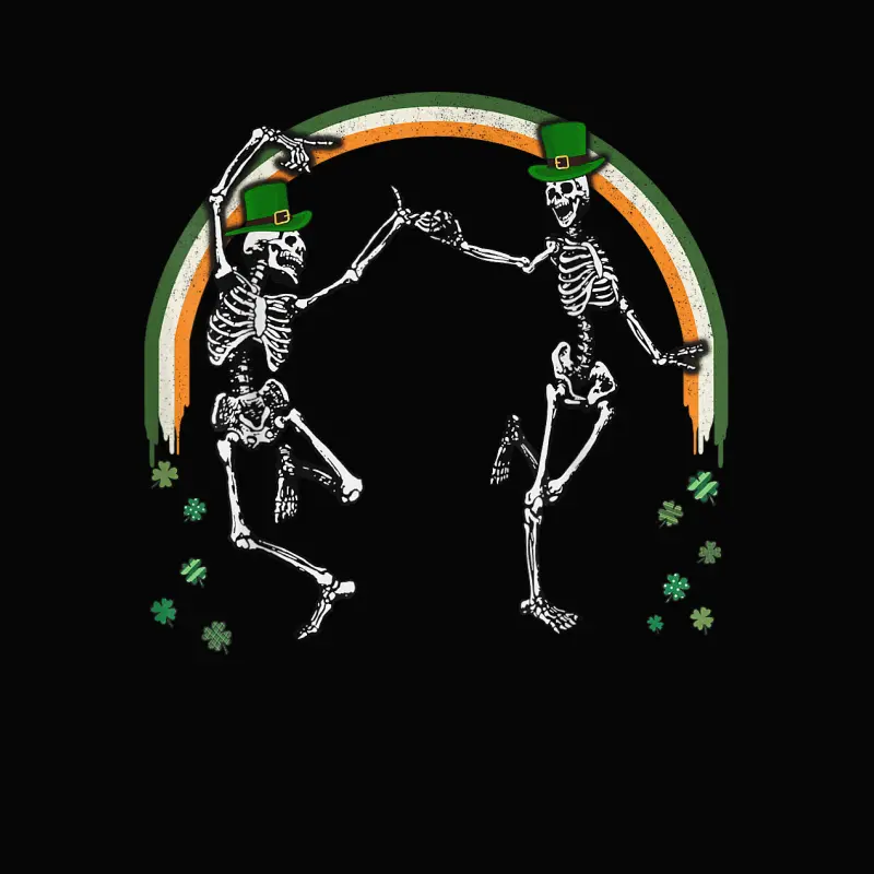 St Patrick's Day Skeleton Dancing Skeletons Toddler Staple T-Shirt