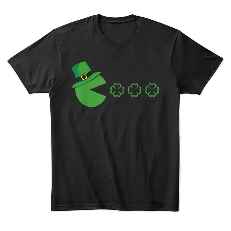 St Patricks Day Leprechaun Eat Clovers Funny Boys Girls Kids Unisex Staple T-Shirt