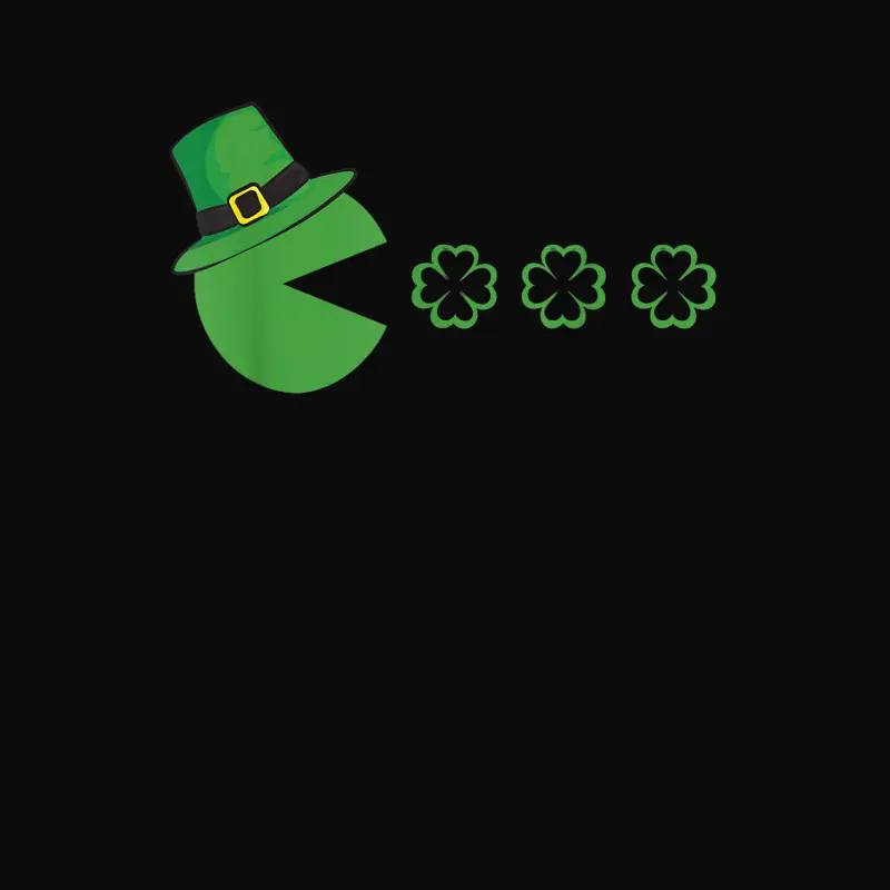 St Patricks Day Leprechaun Eat Clovers Funny Boys Girls Kids Unisex Staple T-Shirt