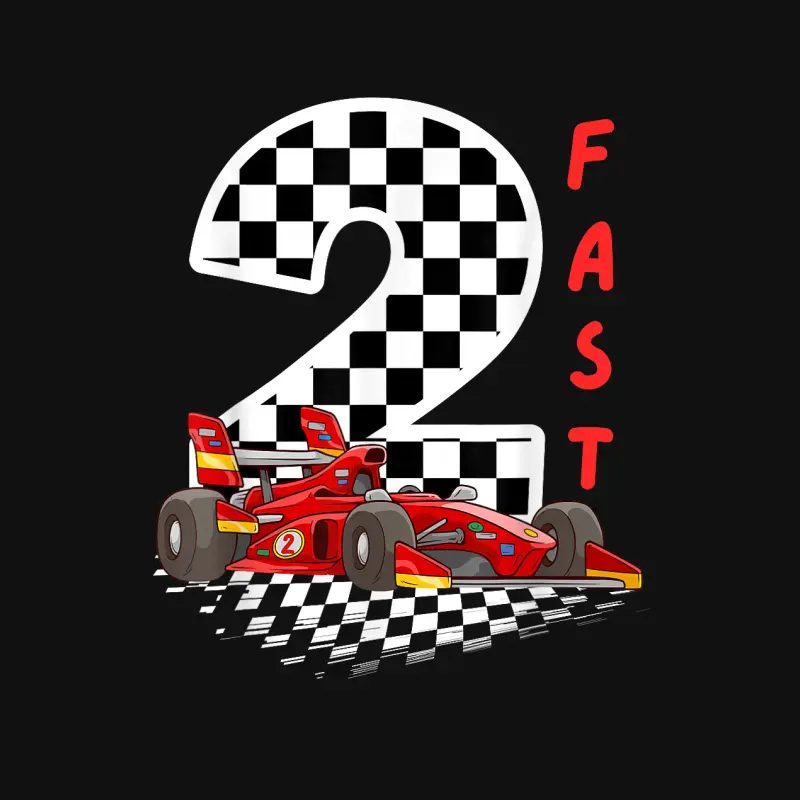 2 Year Old Kids Racing Car 2Nd Birthday ,Two Fast Baby Onesie