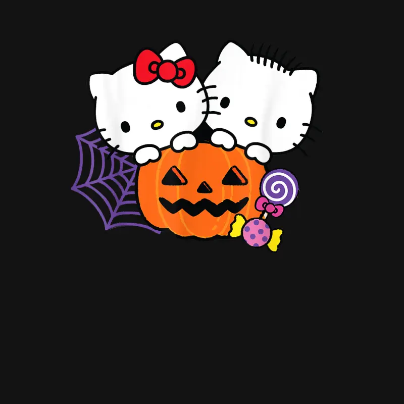Hello Kitty Dear Daniel Perfect Pair Halloween Youth Staple T-Shirt