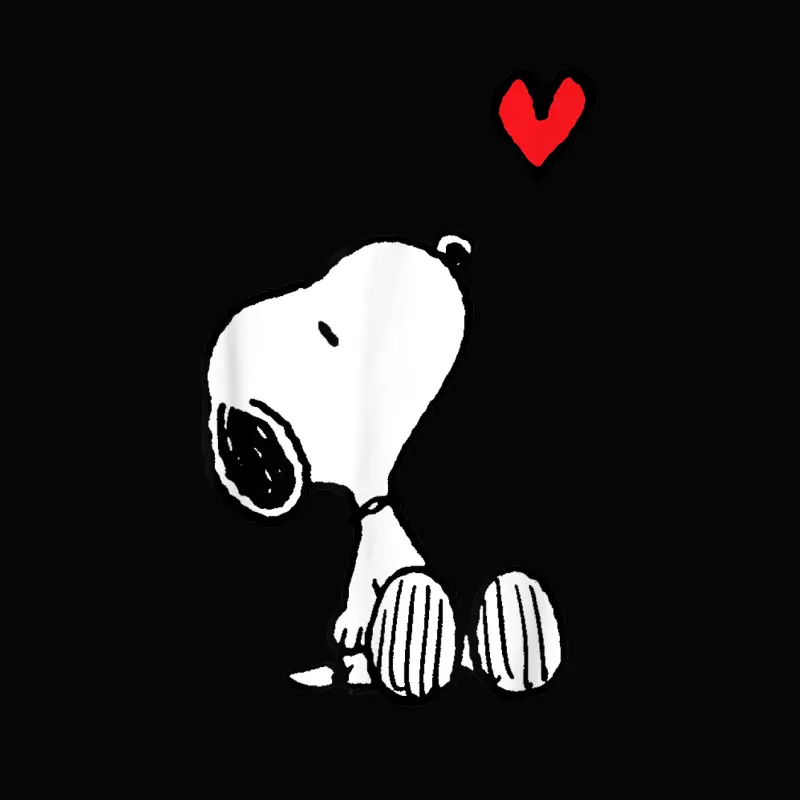Peanuts Heart Sitting Snoopy Toddler Staple T-Shirt