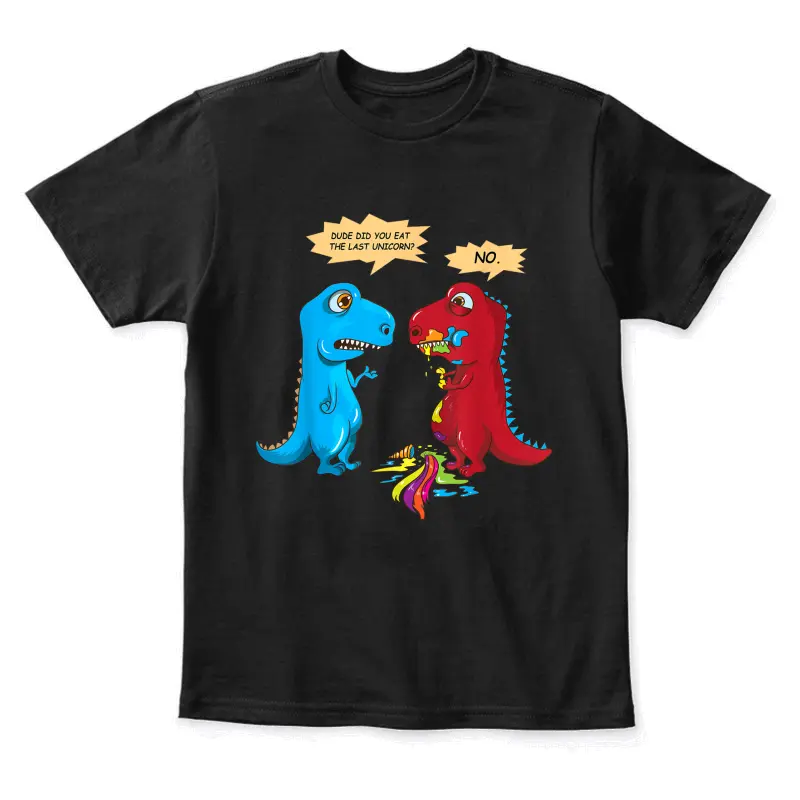 Did You Eat The Last Unicorn? Last Unicorn Dinosaur Youth Staple T-Shirt