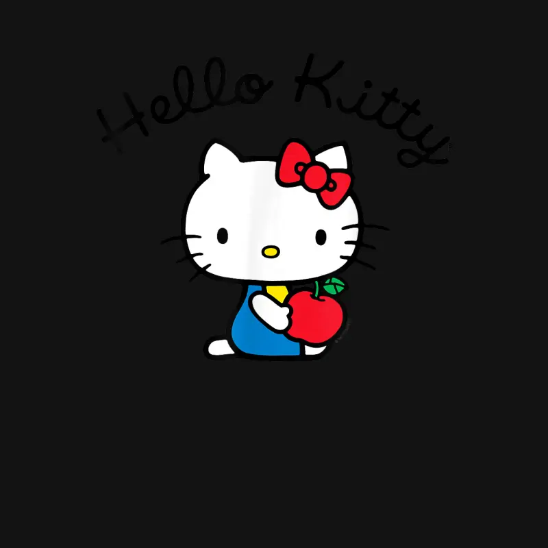 Hello Kitty Retro Logo Tee Shirt Youth Staple T-Shirt