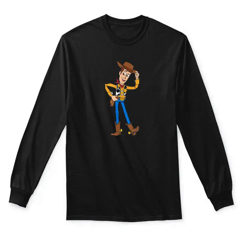 Disney Pixar Toy Story 4 Hello Woody Cowboy Unisex Long Sleeve T-Shirt