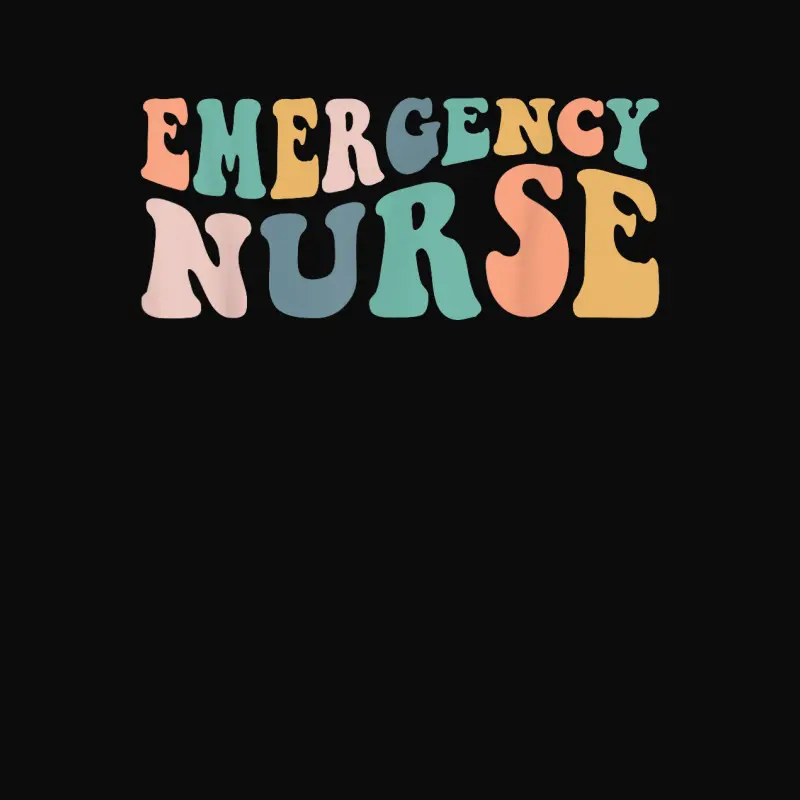 Groovy Er Nurse Emergency Room Nurse School Women Nursing Unisex Staple T-Shirt