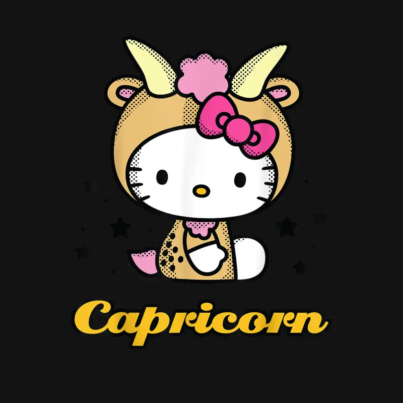 Hello Kitty Zodiac Capricorn Tee Shirt Youth Staple T-Shirt