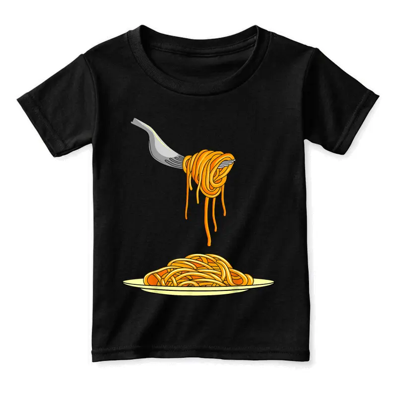 Pasta Spaghetti Noodles Italian Cook Fork Food Toddler Staple T-Shirt