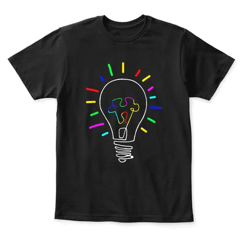 Unique Autism Awareness Illustration For Autism Support Youth Staple T-Shirt