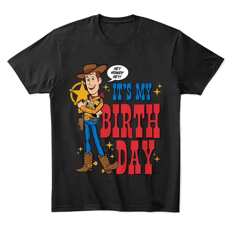 Kids Toy Story - Woody It's My Birthday Unisex Staple T-Shirt