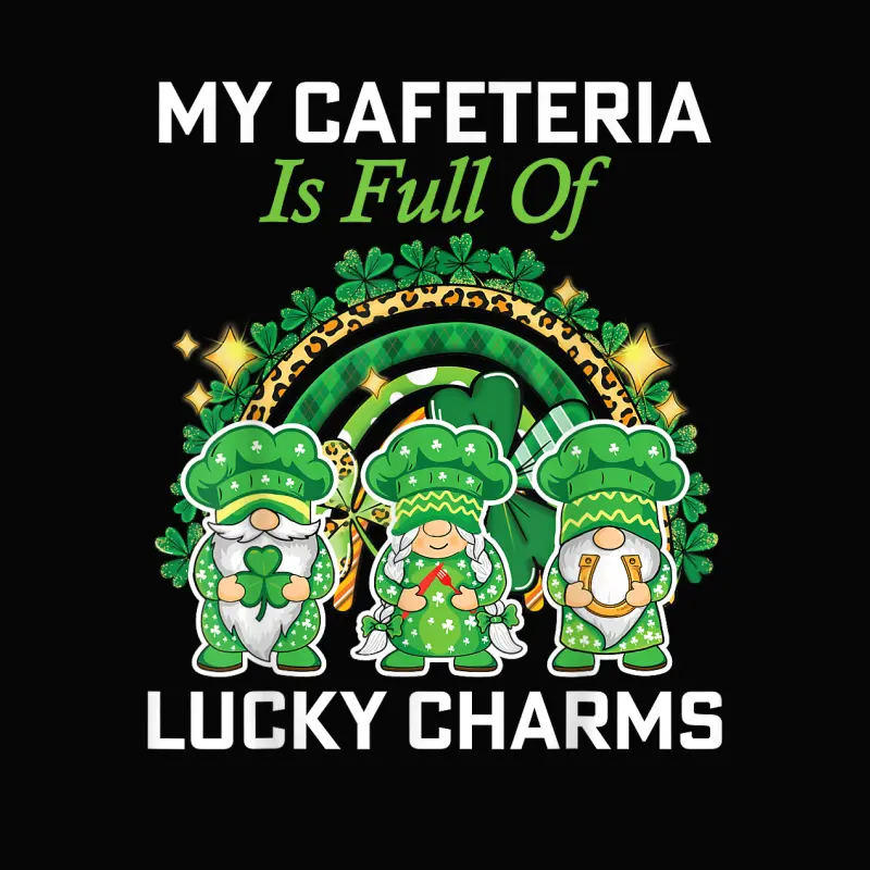 St Patrick's Day Lunch Lady Chef My Cafeteria Workers Toddler Staple T-Shirt