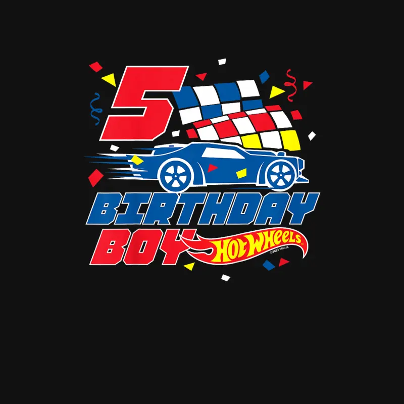 Hot Wheels 5Th Birthday Boy Baby Onesie