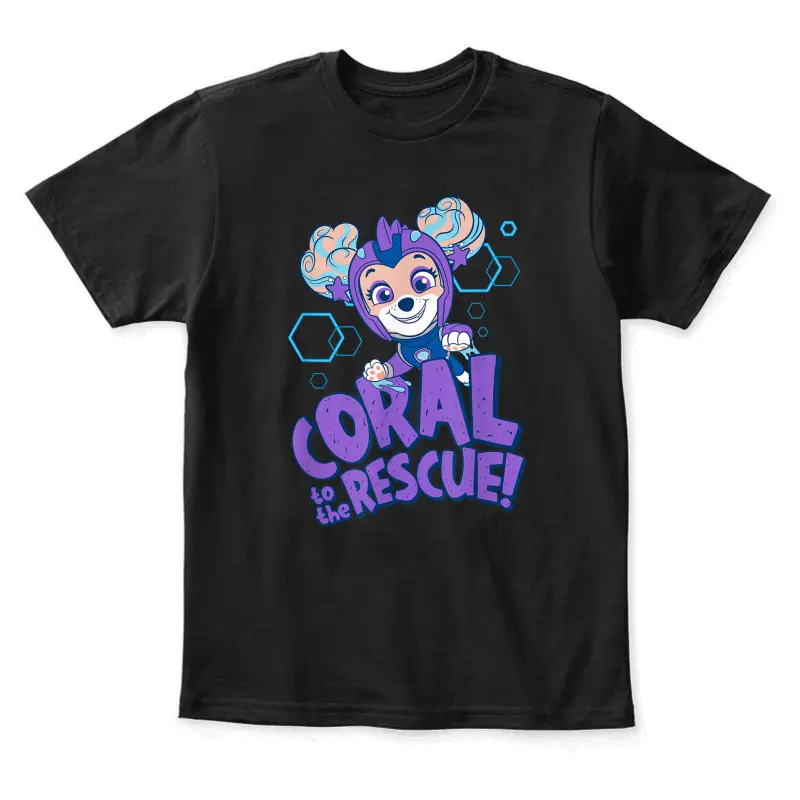 Paw Patrol Aqua Pups Coral To The Rescue Youth Staple T-Shirt