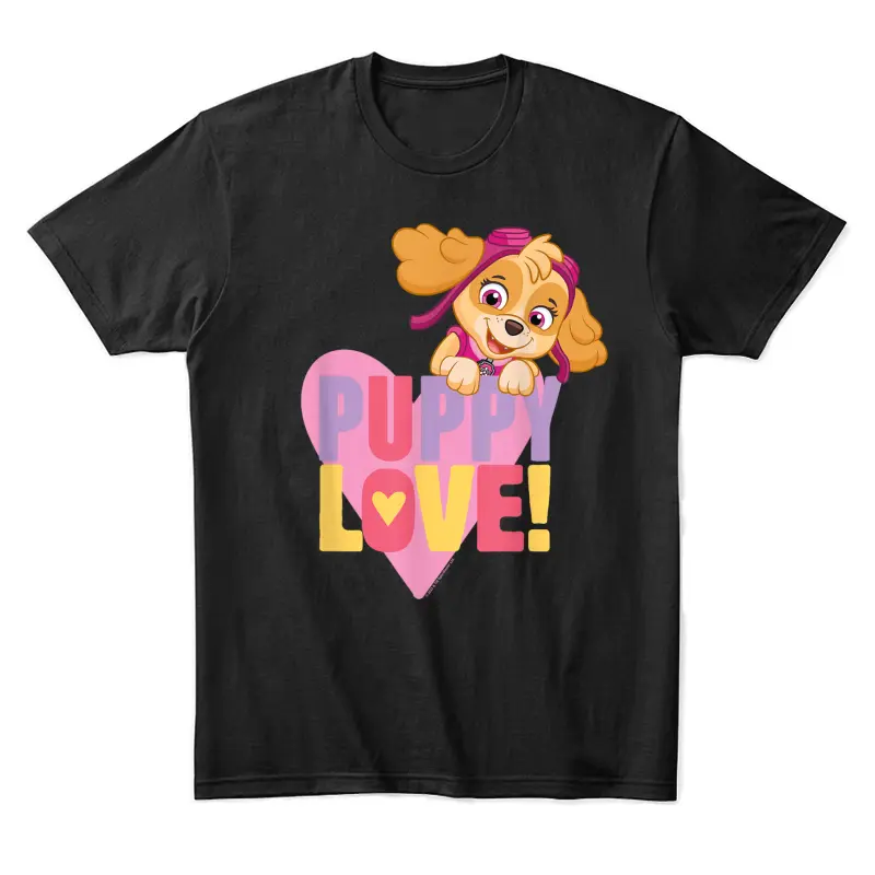 Paw Patrol Valentine's Day Puppy Love With Skye Unisex Staple T-Shirt
