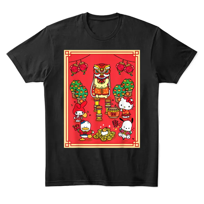 Hello Kitty And Friends Happy Lunar New Year Unisex Staple T-Shirt