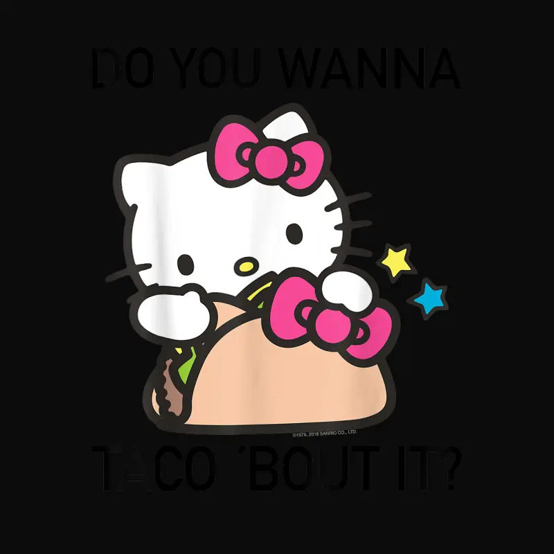 Hello Kitty "Taco 'Bout It" Tee Shirt Unisex Staple T-Shirt